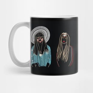 Katya Zamolodchikova and Trixie Mattel Line Art Mug